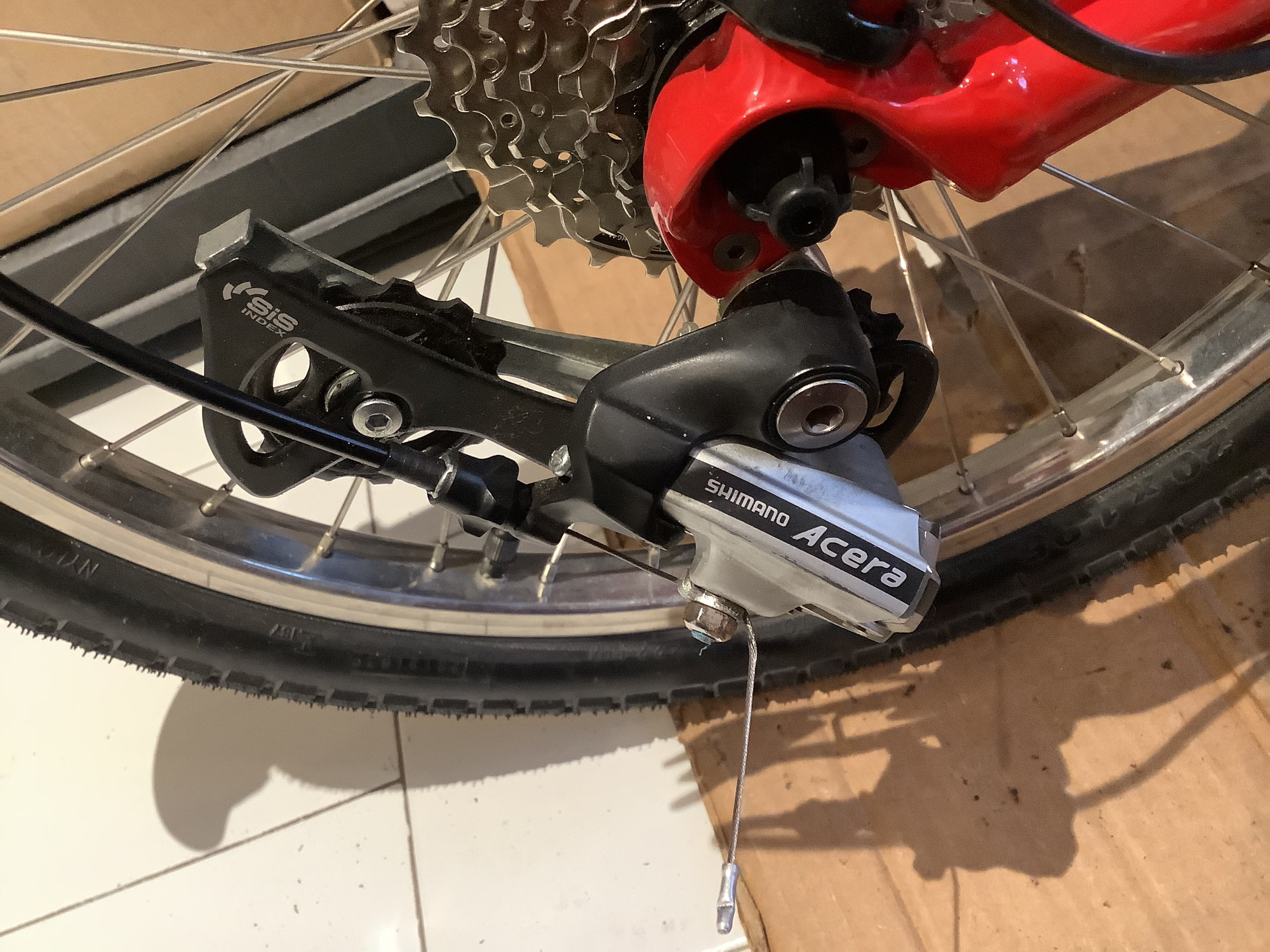 Shimano acera cheap cable replacement