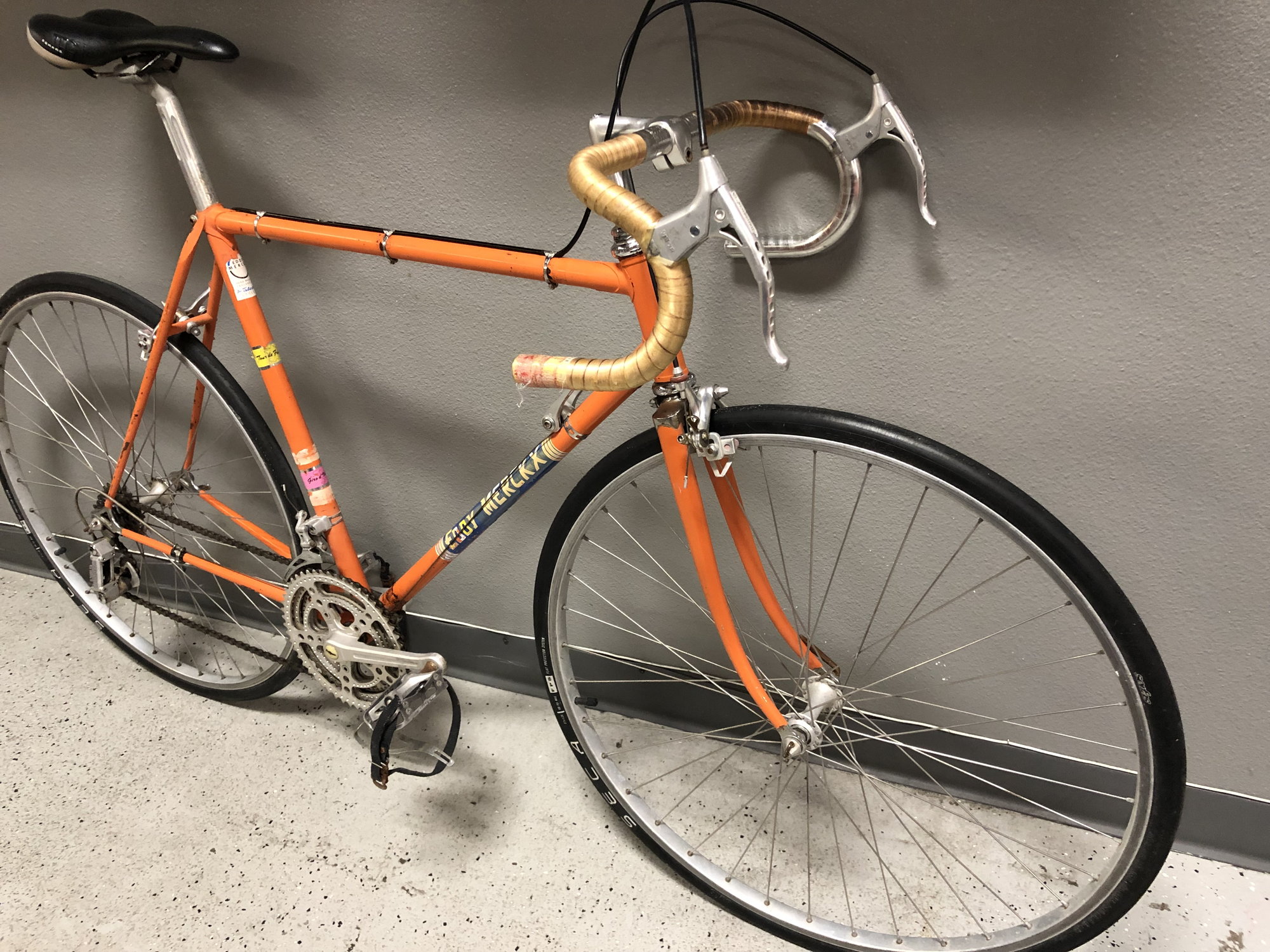 eddy merckx orange bike
