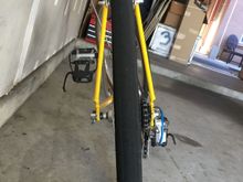 Not to obvious but there is no wheel dish