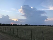 Thunderstorm didn’t have enough energy to make it here. 