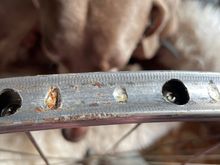 Two chunked out divots, not very well even