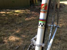 Classic decals.  Bike shop - Hayward Cyclery 582-6118. California