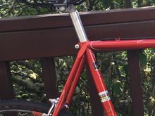 The other is moving to a newtome vintage bike.  Natural leather color.