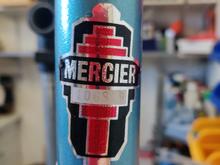 Head badge sticker is not even straight. 
Would 106819 be the serial number? 