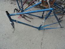 The frame appears to have been issued as a five speed, since there is only the right side braze on for shifter.   I am not keeping it but thought I would offer it to anyone interested, before the scrap yard gets it.