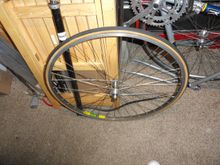 It was only a three day delay to find parts and build a new wheel that fits the frame.
