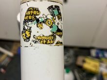 Downtube Reynolds 531 decal, or at least it appears that way.... seems to indicate forks and stays as well, not just 3 mains...the forks do not have the triangular decals...
