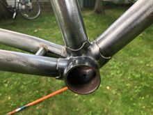Sanded bottom bracket