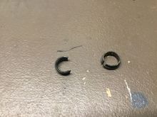 Broken brake spacers