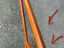 Brown, or at least burnt orange, not orange. 