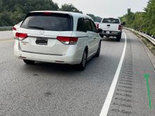 Traffic was bumper-to-bumper when I almost got the door prize at 20 mph.