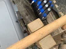 This is the one I made. The issue I have is the dowel rod is a perfect circle, where my fenders are not, so I am hoping that this hickory axe handle will work since it seems to have a very similar shape.