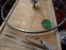 Getting the DS spokes ready for the install. 