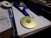 And the award ceremony where I got a participation trophy.   The thing looks suspiciously like a soccer award though!