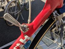 Clever lever!  Twisted 90° to make it more aero.