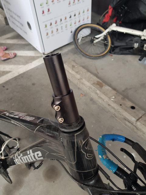 Stem extender for handlebars on touring bike Bike Forums