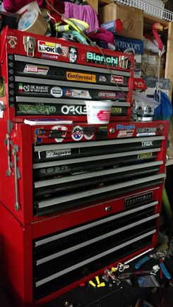 I think I bought the tool box in '88 9or '89, the four drawer chest I guess came along in '94ish? 