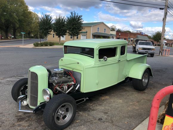 1934 Ford pickup. I tried trading my bike for it!