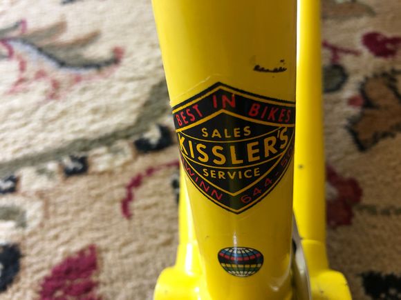 Looks like it came from Kissler's in Portland, a really Kool bike shop sticker....
