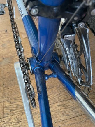 Spool chain stay bracket. (1979?)