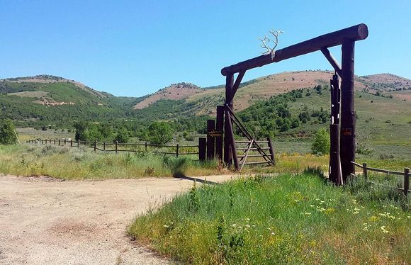 Typical ranch entrance