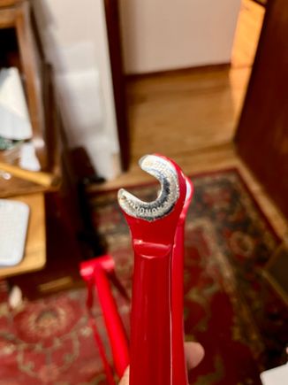 Campy chromed fork tips