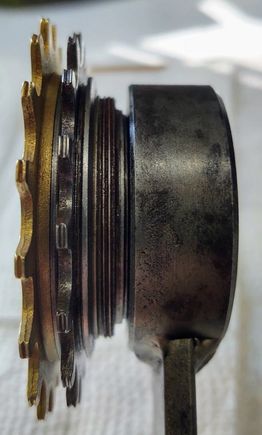6. The body is next backed out slightly.  Remember, you don't want the body to be tightened down to this portion of the tool.
