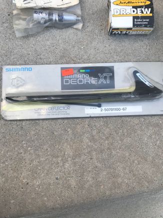Probably the coolest ATB accessory of all time ever - a Shimano Shark Fin from about 1988 to protect against chain slap and chain sucking between the tire and chainstay. 