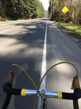 Rolling straight with little traffic is sweet.