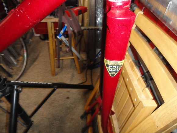 Fork decal detail.  