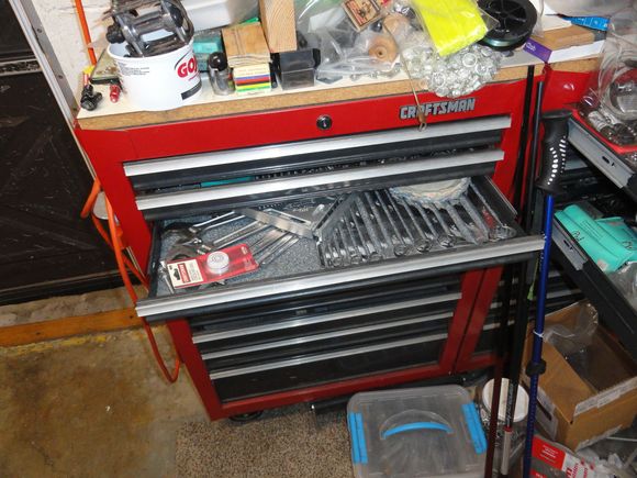 40" of eleven drawers full of auto mechanic's tools, and those MAC and Snap-On items cost me plenty.