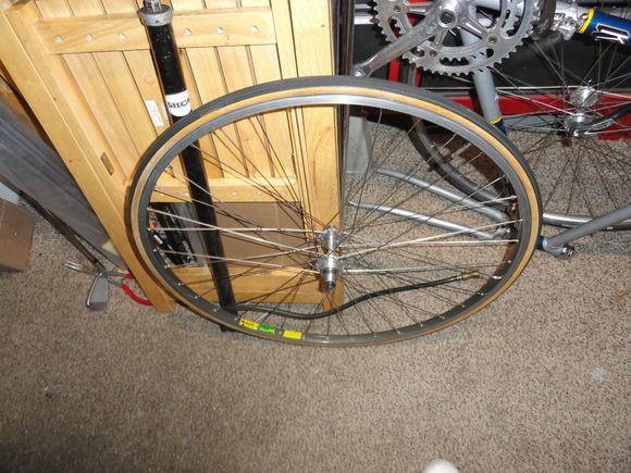 It was only a three day delay to find parts and build a new wheel that fits the frame.