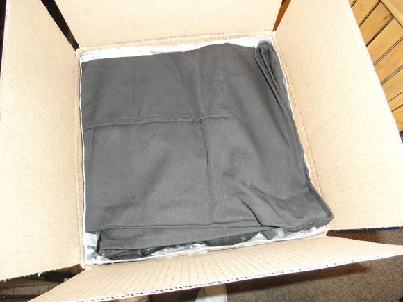 Box O' Crap with the cloak of secrecy added before being sealed up. 