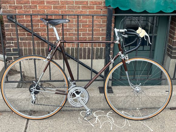 My 1967 Carlton Flyer. A recent acquisition in as found condition, I’ve added the Brooks saddle just to see how it looks. The bike needs a few things plus an overhaul before it’s completed. I’ll give it it’s own thread soon.