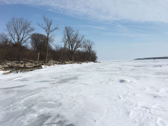 Looking out to Maumee Bay at the West end of Lake Erie.