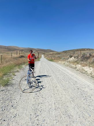 We coasted on flats when downhill. Probably walked 3 miles. But….. that gave us a chance to see……