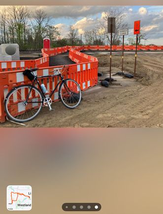 2Speed S-A kickback - checking out the bridge work along Hines Dr. 