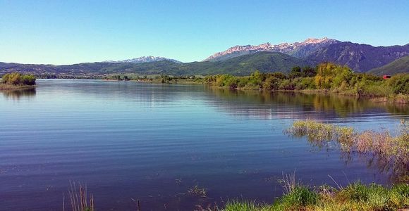 Pineview with Snowbasin in the background