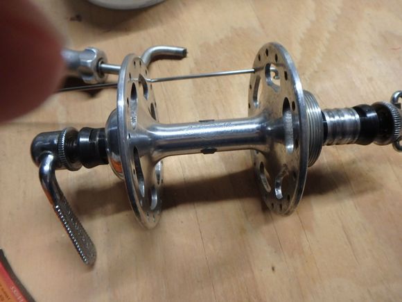 Hub with logo identified so it will line up correctly.