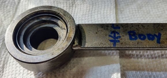 This is how the Stop looks when threaded into the tool without the freewheel body.