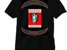 Silver Dragon T shirt Back