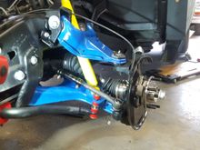 all new front suspension and cv axles, hubs