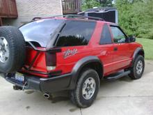 blacked out tail lights