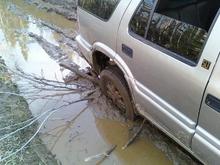 the old "put sticks under the tire" method