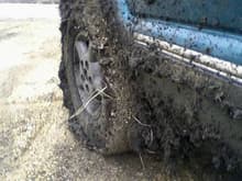 very sticky mud