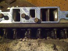 Before Porting.  I'm using the gasket matching method
