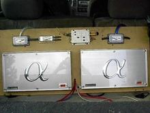 two 1000watt high current alphasonik amps