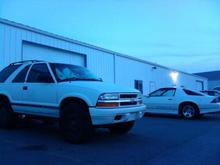 Oh Yeaaaa!   The wheels on the blazer are the Stock wheels powder coated black. Very Durable coating. Selling them for $100 if anyone is interested.