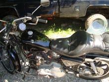 1979 Sportster 1000cc. Kick start only, enough said.