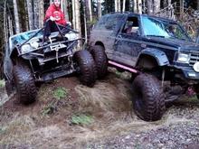 brother riding my parents 4runner lol